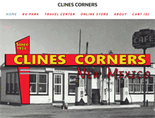 Tablet Screenshot of clinescorners.com
